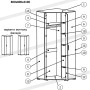 Шкаф угловой Бриз ШКУ-14
