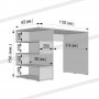 Стол письменный с полками А-185