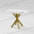 Раскладной овальный стол на кухню ASTON slide