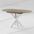 Раскладной овальный стол на кухню ASTON slide
