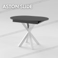 Раскладной овальный стол на кухню ASTON slide