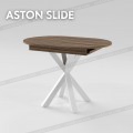 Раскладной овальный стол на кухню ASTON slide