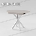 Раскладной овальный стол на кухню ASTON slide