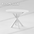 Раскладной овальный стол на кухню ASTON slide